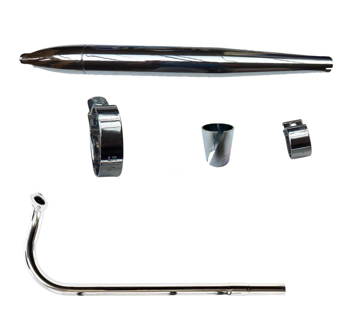 Auspuff-Set Zündapp 442 Automatic-Mofa