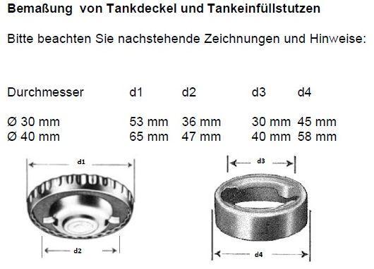 Tankdeckel B40 Fabrikat "Cawi"