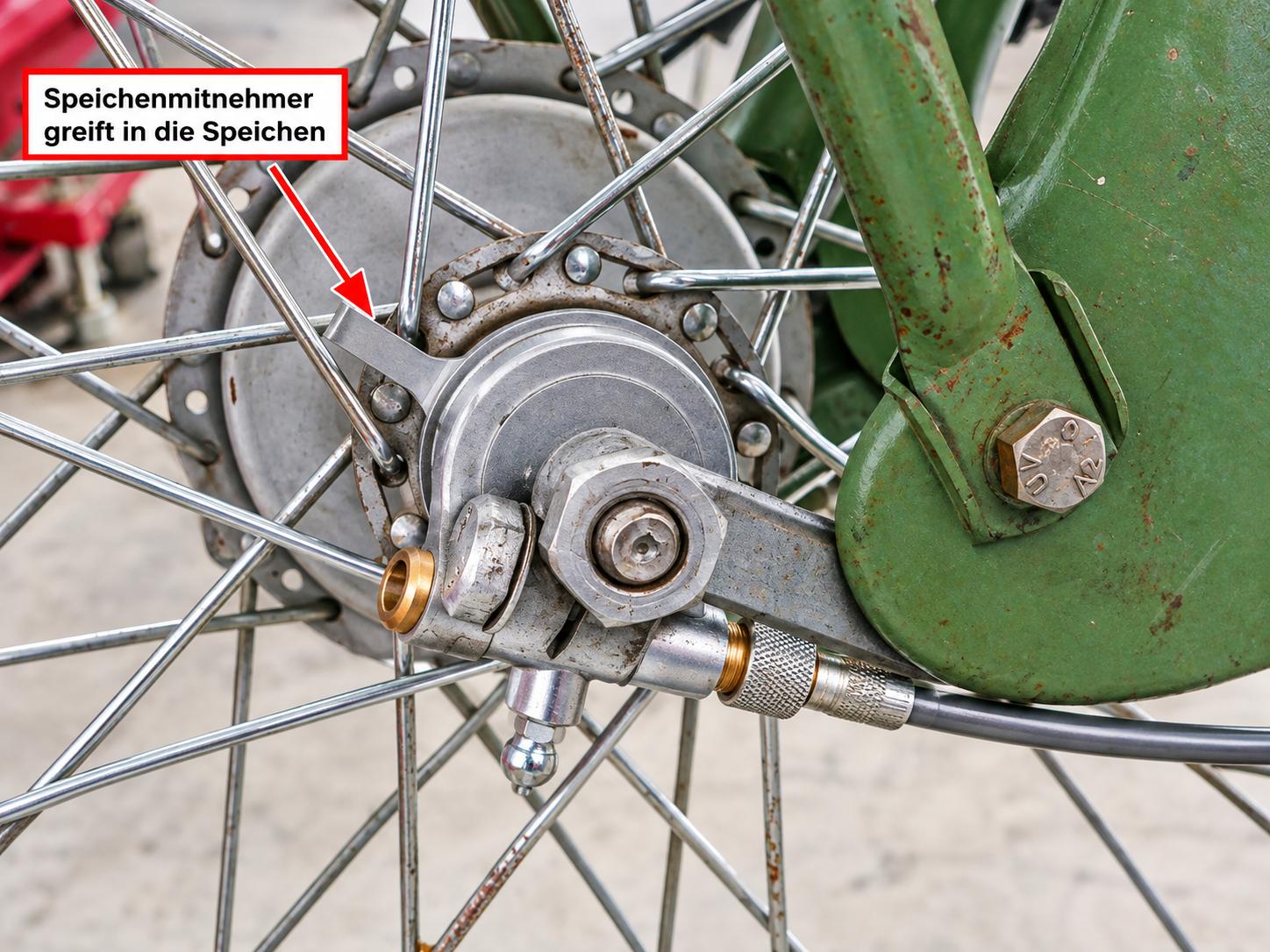 Tachoantrieb 26" mit Speichenmitnehmer