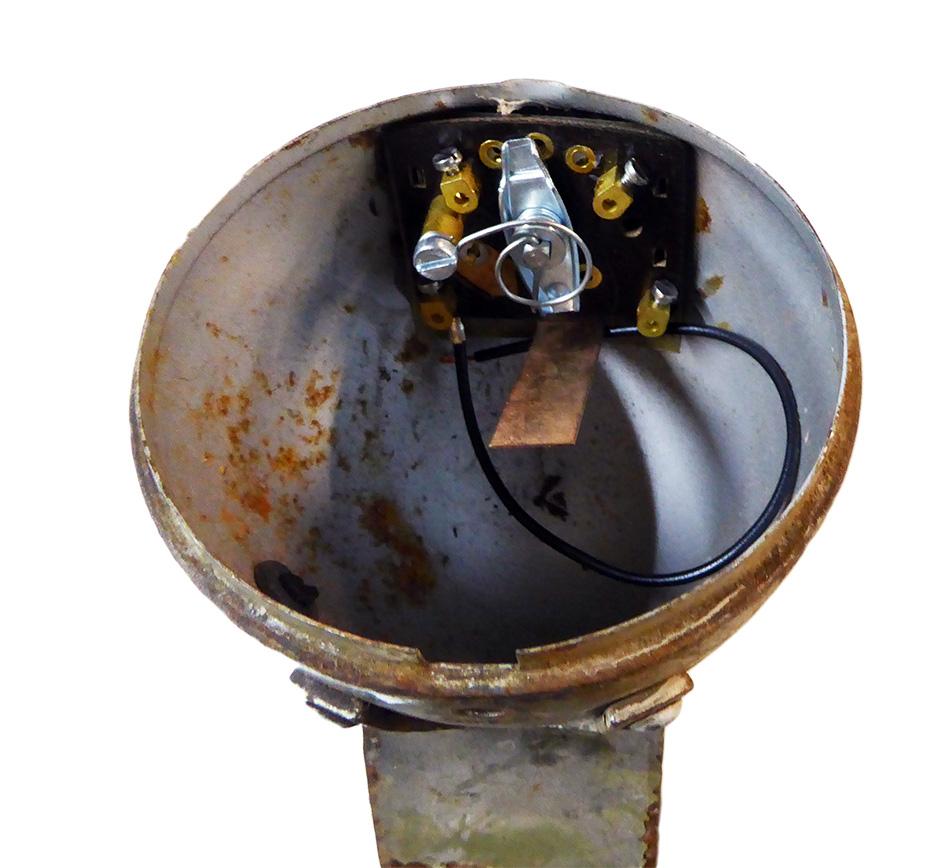 Lichtschalter m. Kontaktfahne  50er u. 60er Jahre Universal Typ Union (schwarz)