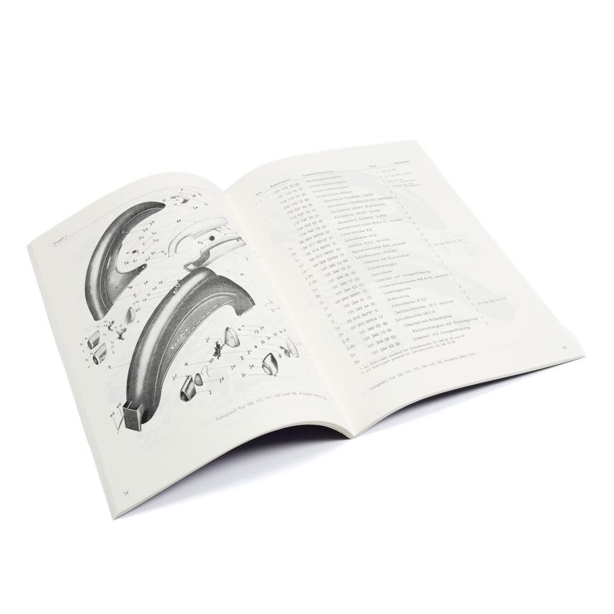 Ersatzteilkatalog für Zweirad Union Typ 102/116/117/126/156