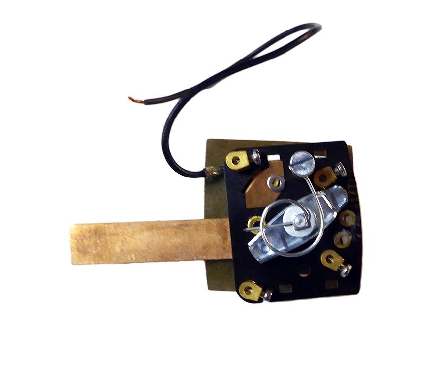 Lichtschalter m. Kontaktfahne  50er u. 60er Jahre Universal Typ Union (schwarz)